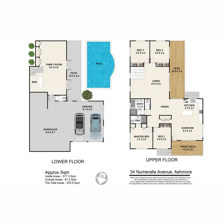 Floorplan of Homely house listing, 34 Numeralla Avenue, Ashmore QLD 4214
