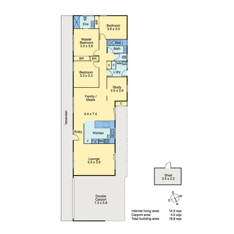 Floorplan of Homely house listing, 9 Hamilton Grove, Frankston South VIC 3199