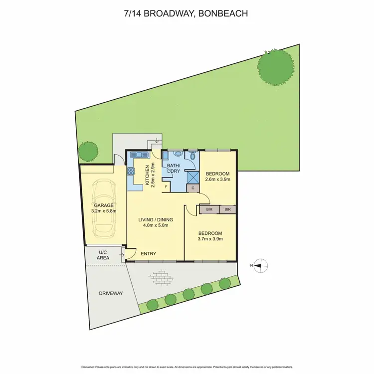Floorplan of Homely unit listing, 7/14 Broadway, Bonbeach VIC 3196