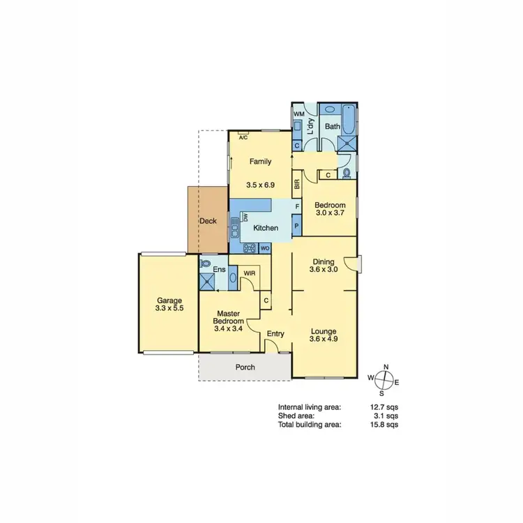 Floorplan of Homely unit listing, 3/7-9 Coral Road, Mornington VIC 3931