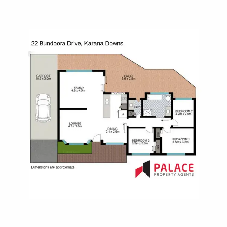 Floorplan of Homely house listing, 22 Bundoora Drive, Karana Downs QLD 4306