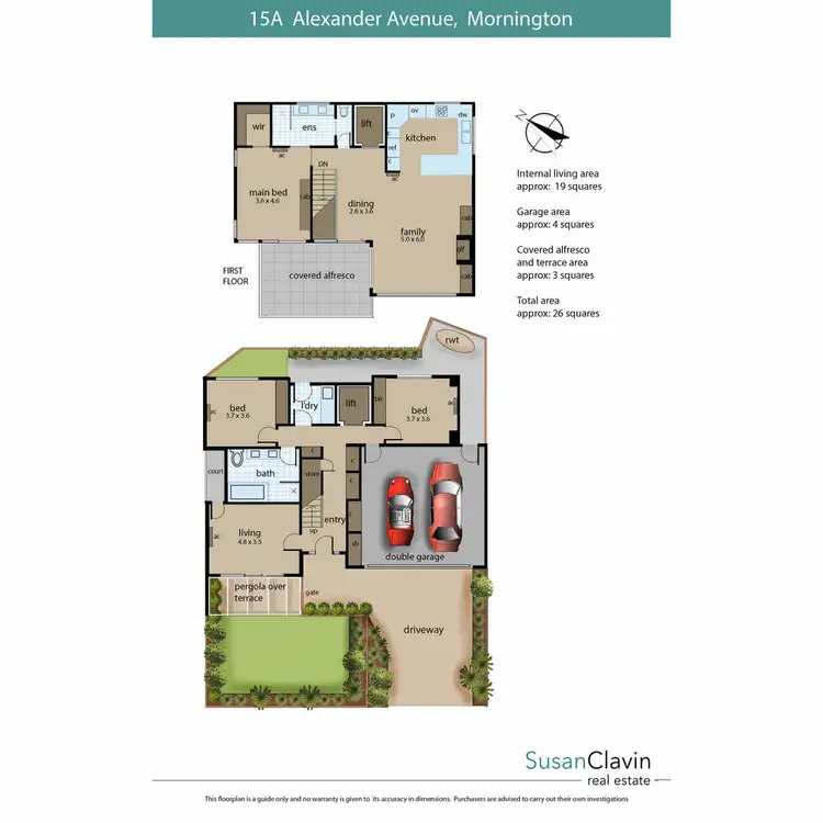 Floorplan of Homely townhouse listing, 15A Alexander Avenue, Mornington VIC 3931