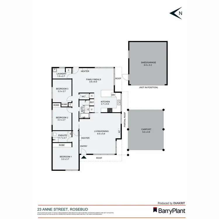 Floorplan of Homely house listing, 23 Anne Street, Rosebud VIC 3939