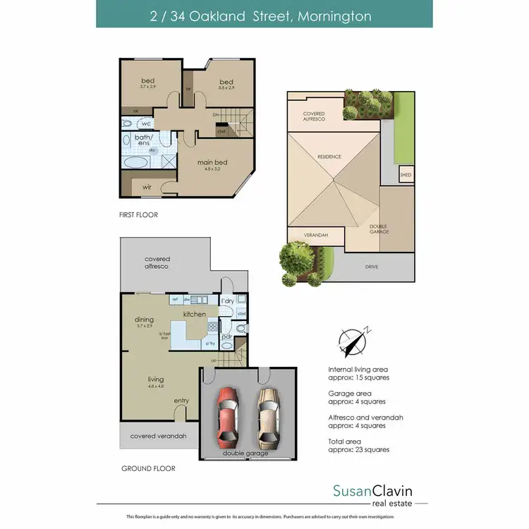 Floorplan of Homely house listing, 2/34 Oakland Street, Mornington VIC 3931