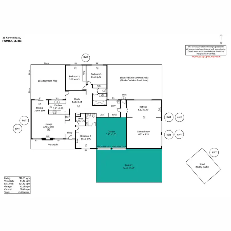 Floorplan of Homely house listing, 26 Karwin Road, One Tree Hill SA 5114