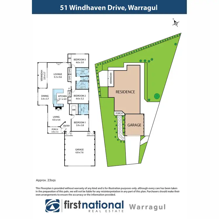Floorplan of Homely house listing, 51 Windhaven Drive, Warragul VIC 3820