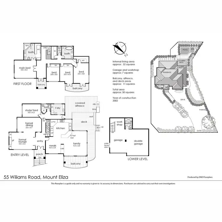 Floorplan of Homely house listing, 55 Williams Road, Mount Eliza VIC 3930