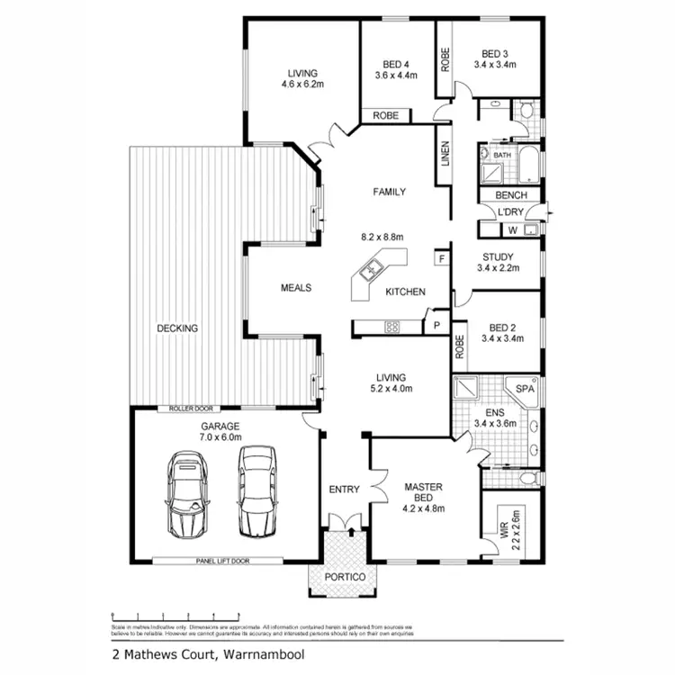 Floorplan of Homely house listing, 2 Matthews Court, Warrnambool VIC 3280