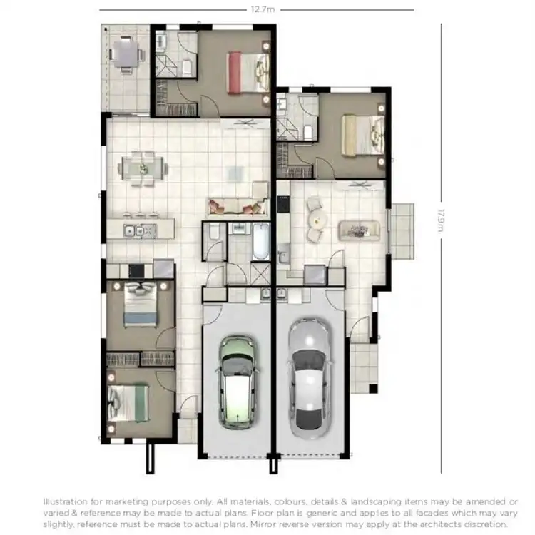 Floorplan of Homely house listing, 3 Magpie Drive, Cambooya QLD 4358