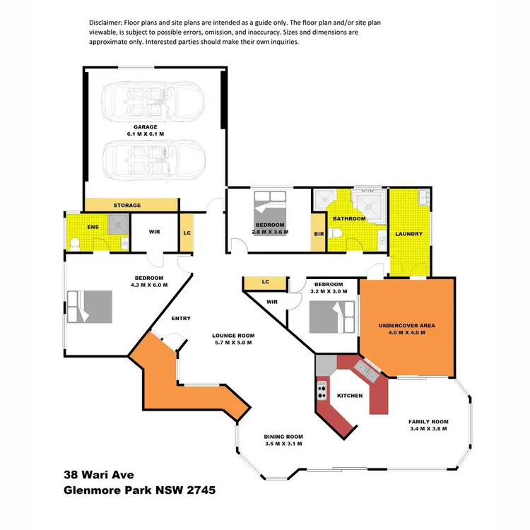 Floorplan of Homely house listing, 38 Wari Avenue, Glenmore Park NSW 2745