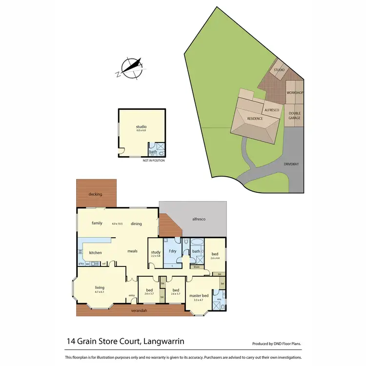Floorplan of Homely house listing, 14 Grain Store Court, Langwarrin VIC 3910