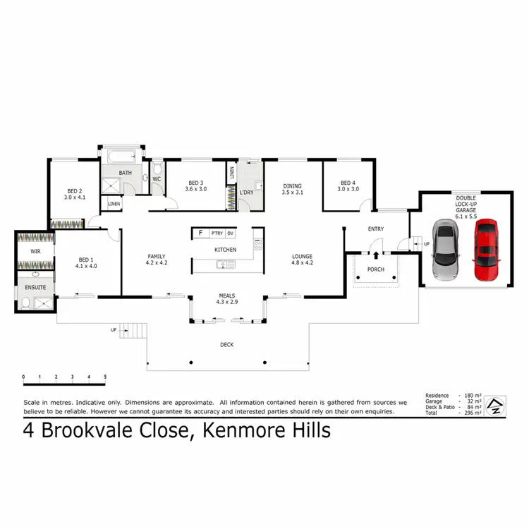 Floorplan of Homely house listing, 4 Brookvale Close, Kenmore Hills QLD 4069