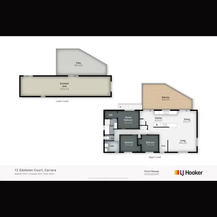 Floorplan of Homely house listing, 12 Edelsten Court, Carrara QLD 4211