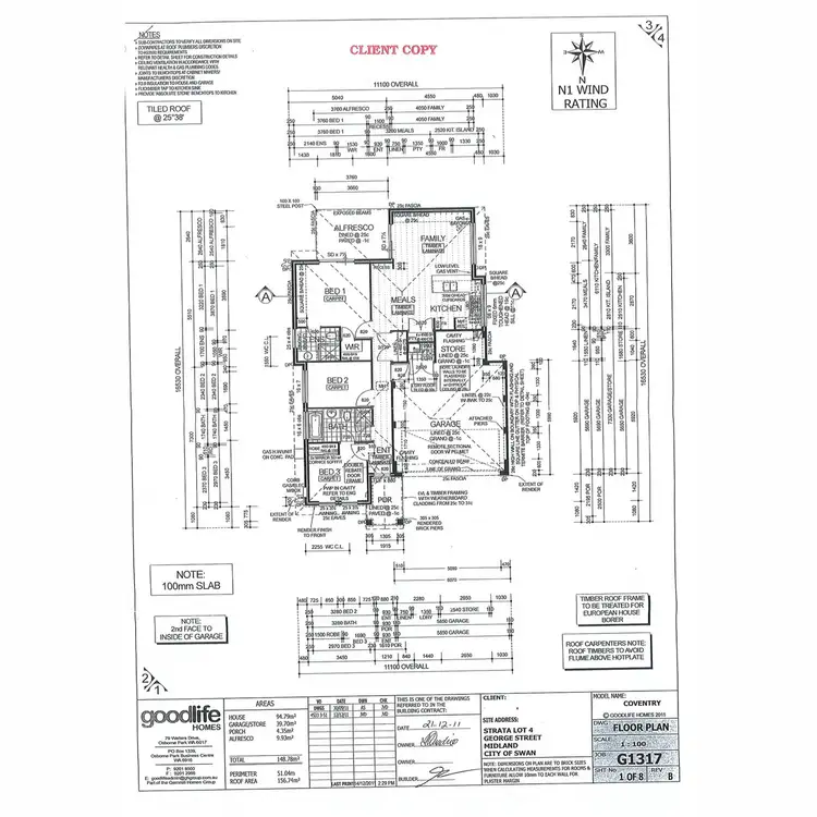 Floorplan of Homely house listing, 1F George Street, Midland WA 6056