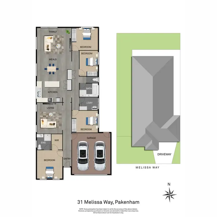 Floorplan of Homely house listing, 31 Melissa Way, Pakenham VIC 3810