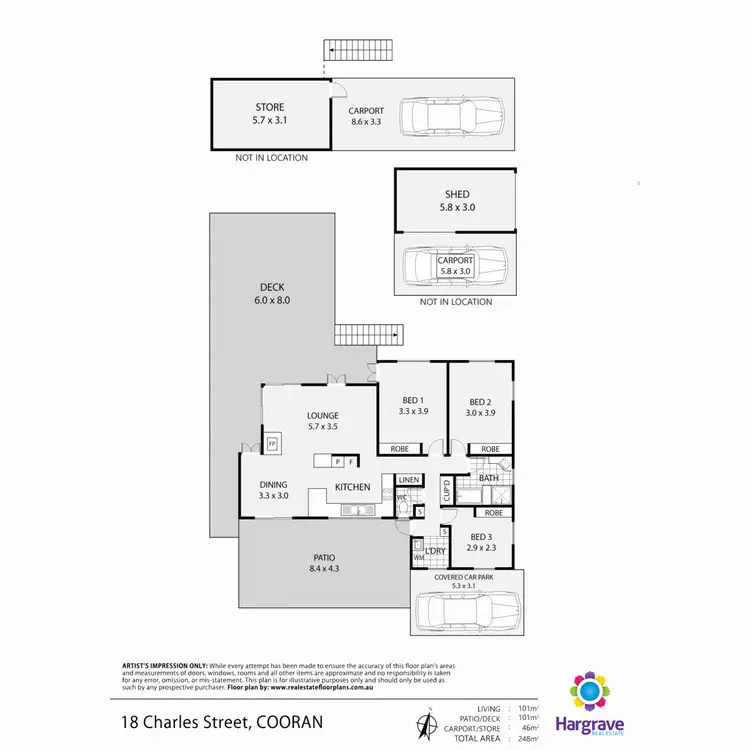 Floorplan of Homely house listing, 18 Charles Street, Cooran QLD 4569