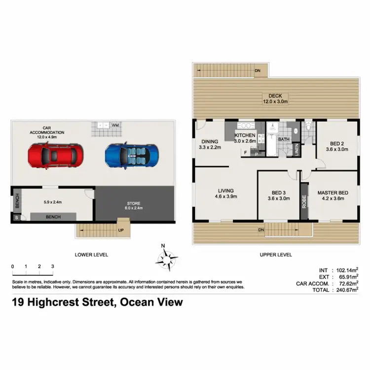 Floorplan of Homely house listing, 19 Highcrest Street, Ocean View QLD 4521