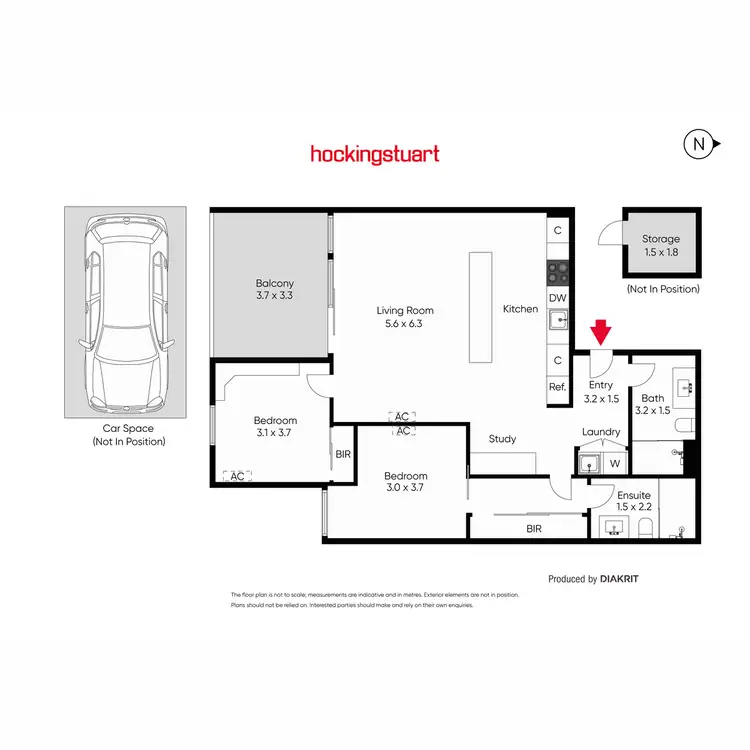Floorplan of Homely apartment listing, 102/721 Toorak Road, Kooyong VIC 3144