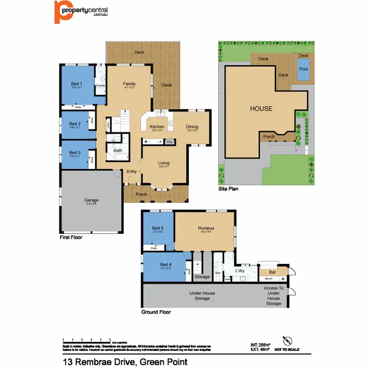 Floorplan of Homely house listing, 13 Rembrae Drive, Green Point NSW 2251