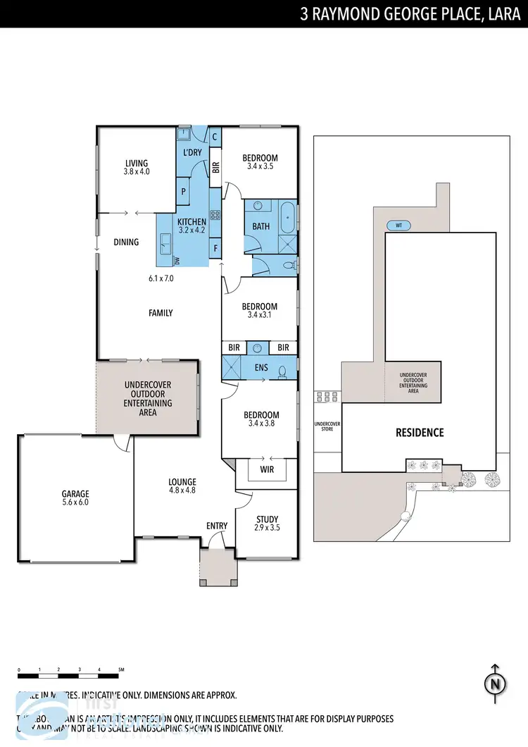 Floorplan of Homely house listing, 3 Raymond George Place, Lara VIC 3212