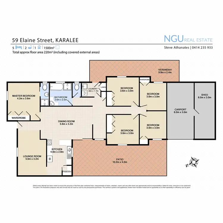 Floorplan of Homely house listing, 59 Elaine Street, Karalee QLD 4306