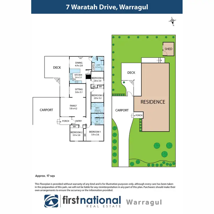 Floorplan of Homely house listing, 7 Waratah Drive, Warragul VIC 3820