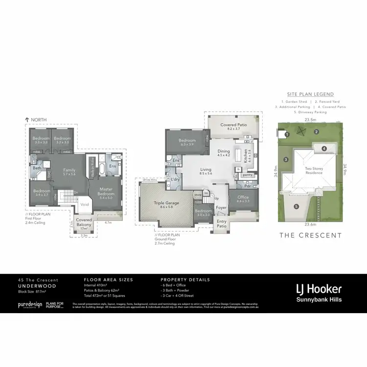 Floorplan of Homely house listing, 45 The Crescent, Underwood QLD 4119