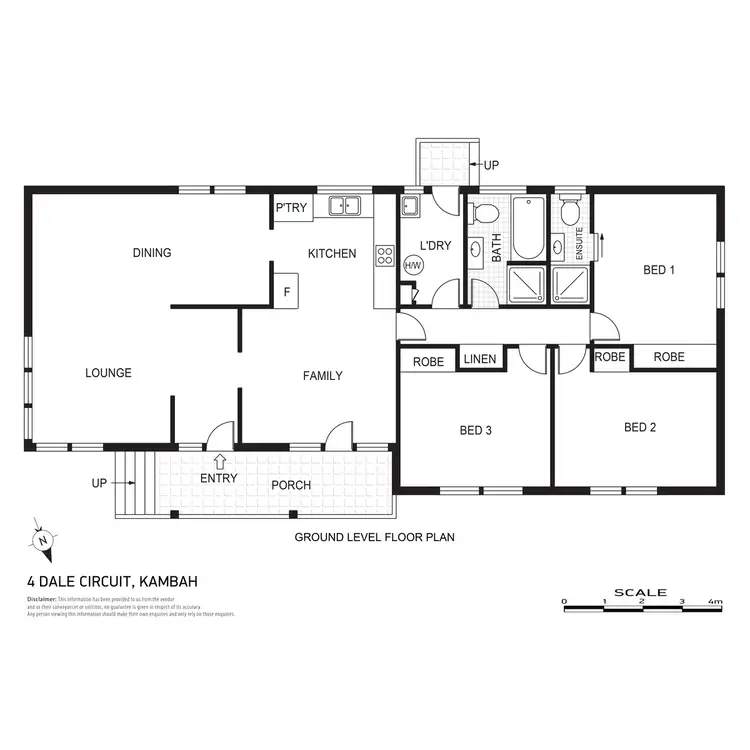 Floorplan of Homely house listing, 4 Dale Circuit, Kambah ACT 2902