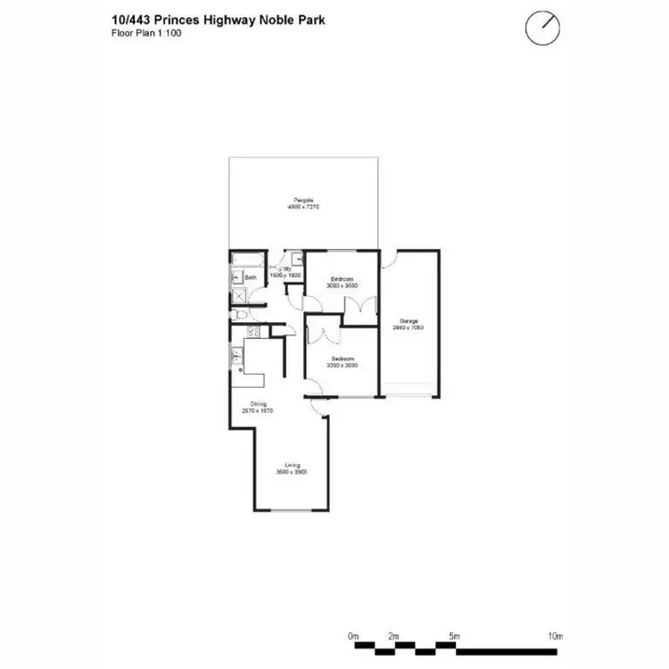 Floorplan of Homely unit listing, 10/441-443 Princes Highway, Noble Park VIC 3174