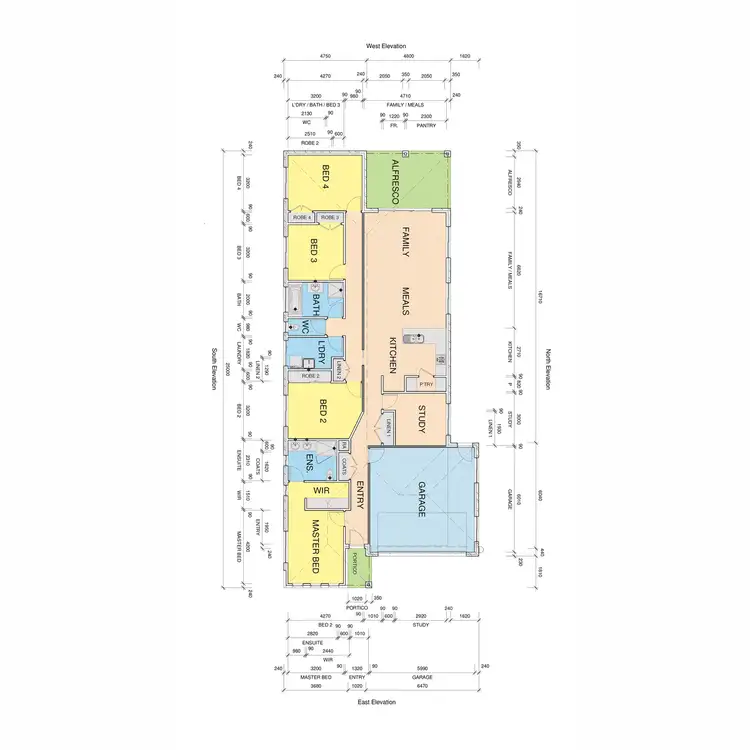 Floorplan of Homely house listing, 77 Woondella Boulevard, Sale VIC 3850