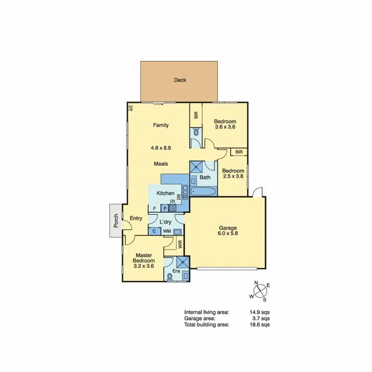 Floorplan of Homely unit listing, 9/27 - 29 Sudholz Street, Bittern VIC 3918