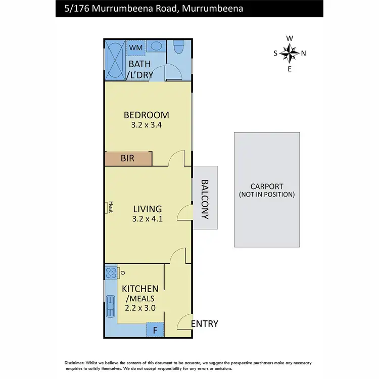 Floorplan of Homely unit listing, 5/176 Murrumbeena Road, Murrumbeena VIC 3163