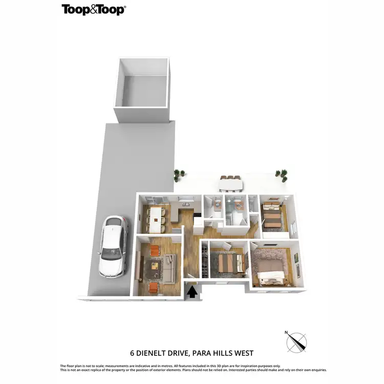 Floorplan of Homely house listing, 6 Dienelt Drive, Para Hills West SA 5096