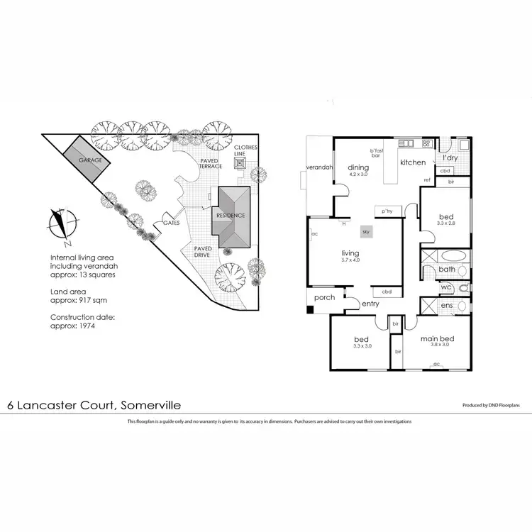 Floorplan of Homely house listing, 6 Lancaster Court, Somerville VIC 3912