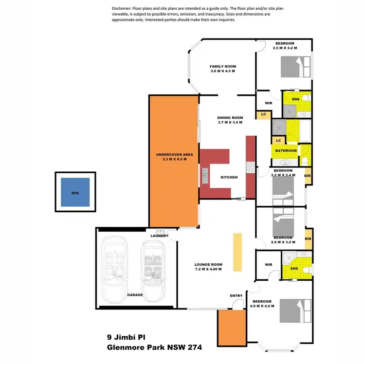 Floorplan of Homely house listing, 9 Jimbi Place, Glenmore Park NSW 2745