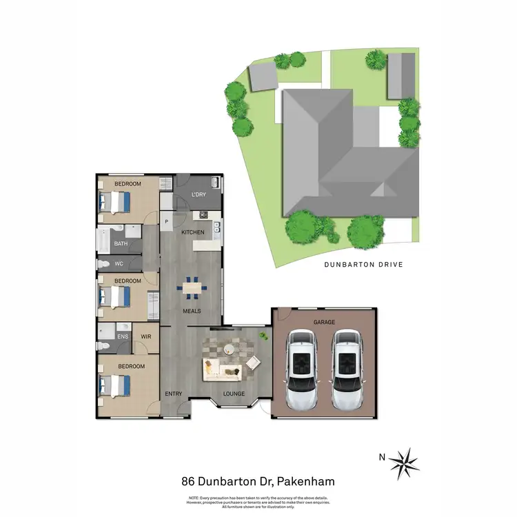 Floorplan of Homely house listing, 86 Dunbarton Drive, Pakenham VIC 3810
