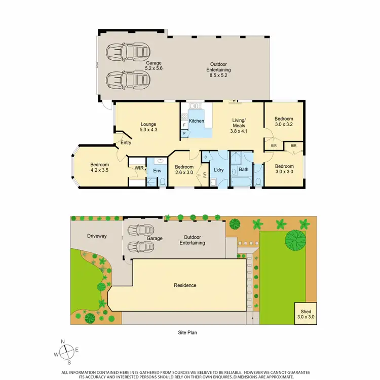 Floorplan of Homely house listing, 4 Dampier Close, Skye VIC 3977