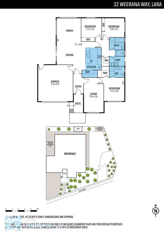 Floorplan of Homely house listing, 32 Weerana Way, Lara VIC 3212