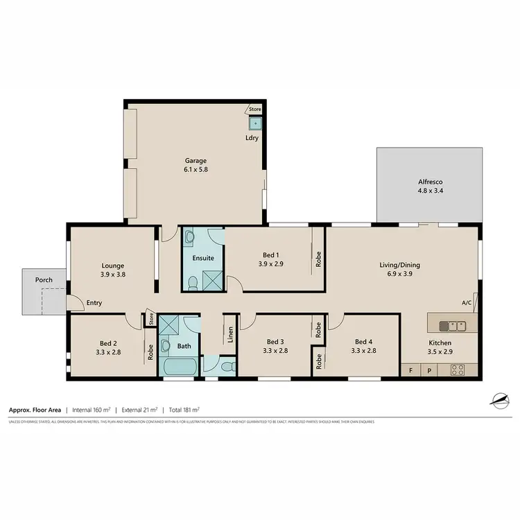 Floorplan of Homely house listing, 3 Arif Place, Heritage Park QLD 4118