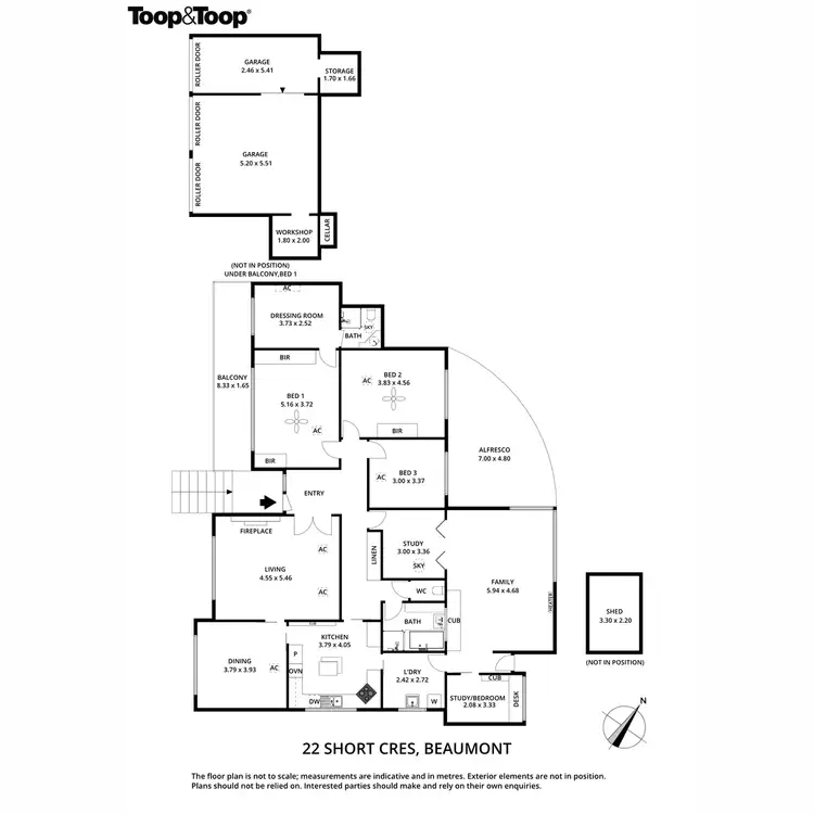 Floorplan of Homely house listing, 22 Short Crescent, Beaumont SA 5066