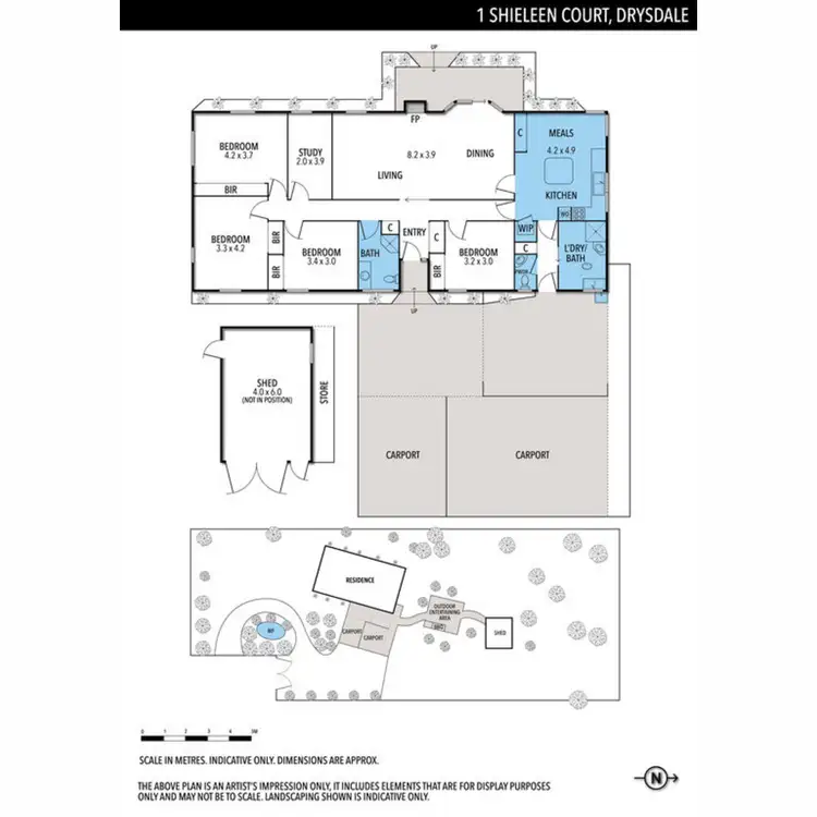 Floorplan of Homely house listing, 1 Sheileen Crt, Drysdale VIC 3222