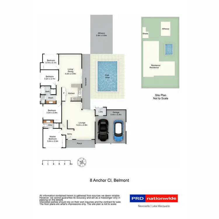 Floorplan of Homely house listing, 8 Anchor Close, Belmont NSW 2280