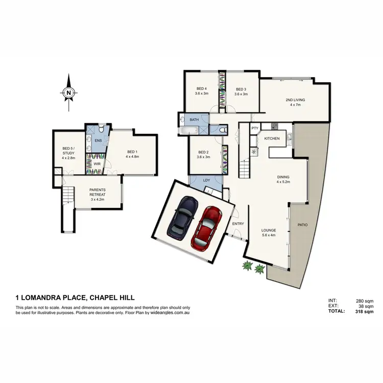 Floorplan of Homely house listing, 1 Lomandra Place, Chapel Hill QLD 4069