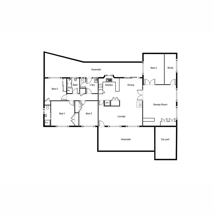 Floorplan of Homely house listing, 80 Main Street, Maindample VIC 3723