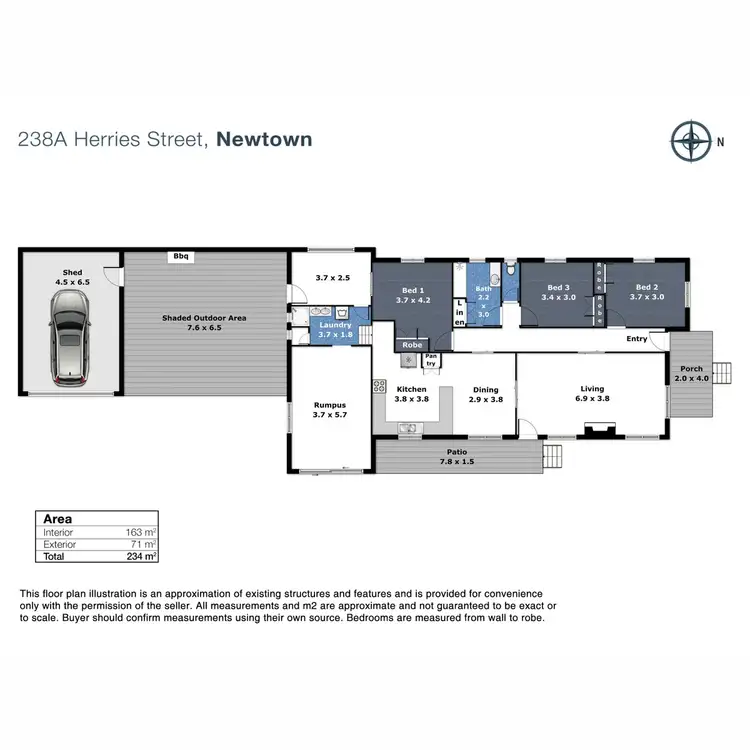 Floorplan of Homely house listing, 238A Herries Street, Newtown QLD 4350