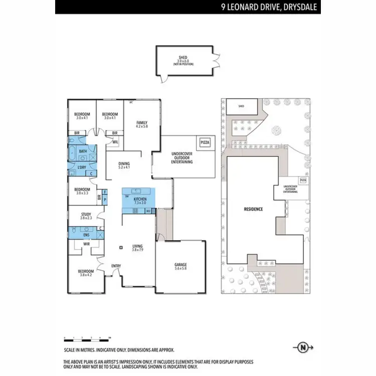 Floorplan of Homely house listing, 9 Leonard Drive, Drysdale VIC 3222