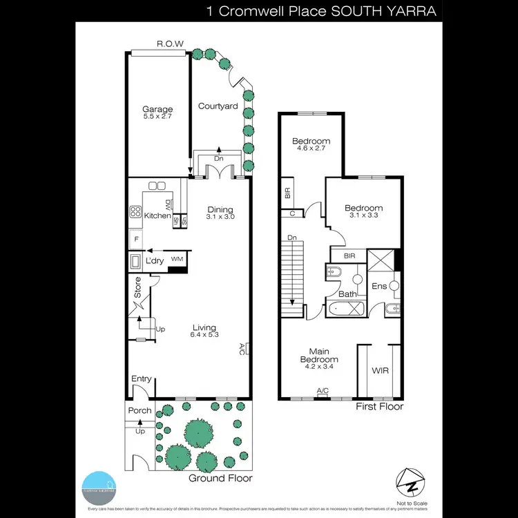 Floorplan of Homely house listing, 1 Cromwell Place, South Yarra VIC 3141