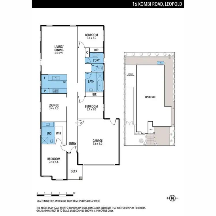 Floorplan of Homely house listing, 16 Kombi Road, Leopold VIC 3224