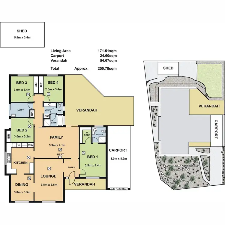 Floorplan of Homely house listing, 1 Gould Court, Golden Grove SA 5125
