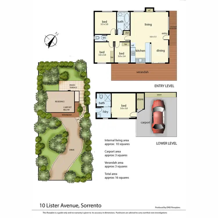 Floorplan of Homely house listing, 10 Lister Avenue, Sorrento VIC 3943